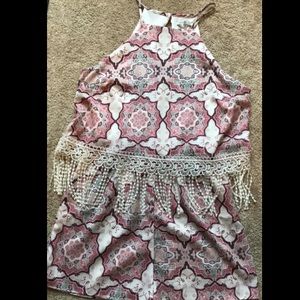 Never worn Fringe romper size M